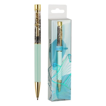 Ручка шариковая автоматическая MESHU "Dream sand" синяя, 1.0 мм RE-MS_65946