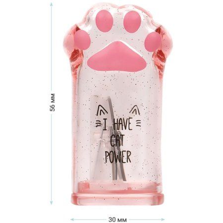 Точилка пластиковая MESHU "Say Meow" 1 отверстие, контейнер, ассорти RE-SH_41272