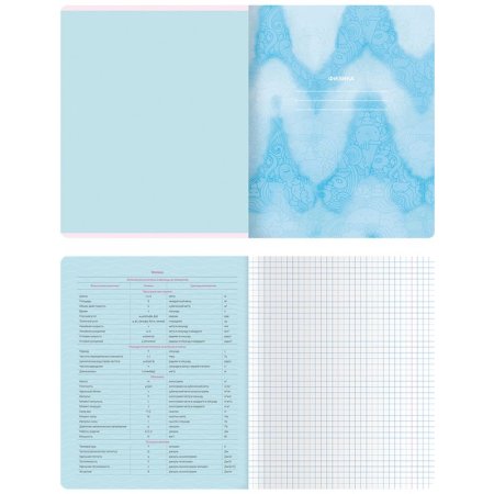 Тетрадь предметная 48л. MESHU "Candy color" - Физика, "софт-тач" ламинация, тиснение фольгой RE-MS_42541