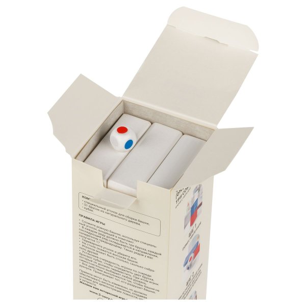 Игра настольная ТРИ СОВЫ "Башня. Триколор" цветные дерев. блоки, с уголком RE-НИ_52794