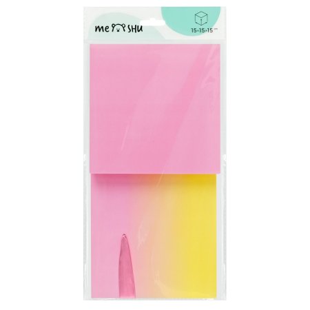 Коробка складная подарочная MESHU "Duotone. Pink-Orange gradient", (15*15*15см), с лентой RE-MS_54168