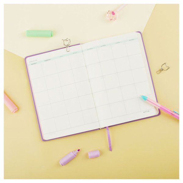 Ежедневник недатированный А5 136л. MESHU "Magic. Catffee house" кожзам, тон. блок, аппликация с анимированным изображением, закладка-ляссе RE-MS_53616