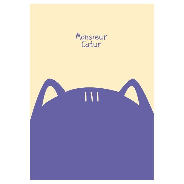 Тетрадь 40л. A5 клетка MESHU "Mr. Cat" матовая ламинация, выб. лак, ЕВРО RE-MS_49800