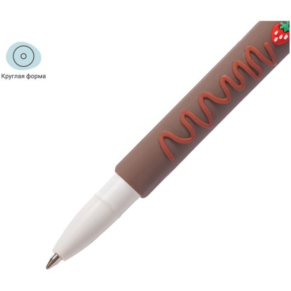 Ручка шариковая MESHU "Sweets" синяя, 0.7 мм, софтач, корпус ассорти RE-296399