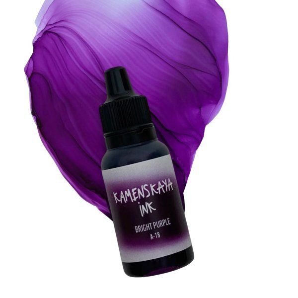 Чернила спиртовые (алкогольные) Kamenskaya Ink серия A 15 мл 18 Ярко-сиреневый K-00-00000384