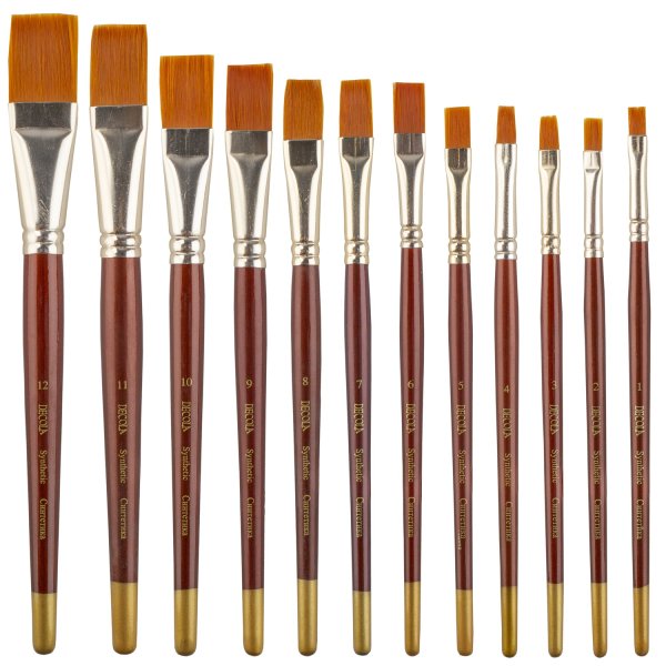 Кисть синтетика DECOLA плоская 1 шт, 23 мм №12 NP-2067782