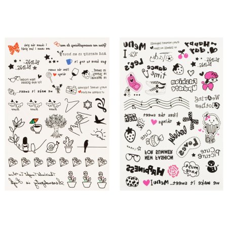 Наклейка-тату MESHU "Joy" 23 x 13 см, инд. уп., европодвес RE-MS_52660