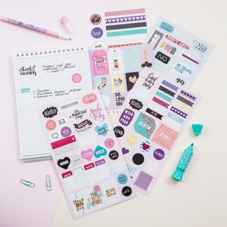 Набор бумажных наклеек MESHU "Hygge" 5 шт RE-MS_43764