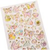 Наклейки гелевые MESHU "Rainbow butterflies" 10 x 22 см, 57 накл, инд. уп., европодвес RE-MS_36642