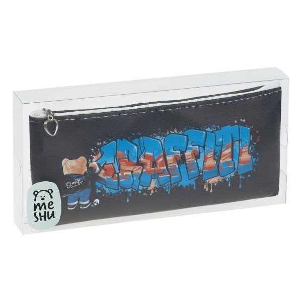Пенал мягкий MESHU "Graffiti" 200 x 85 x 30 мм, искусственная кожа RE-MS_49495