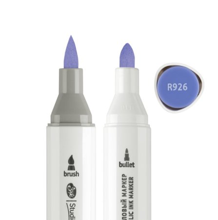 Маркер акриловый двусторонний СОНЕТ перо кисть/пуля 1 шт R926 фиолетовый светлый NP-273-R926