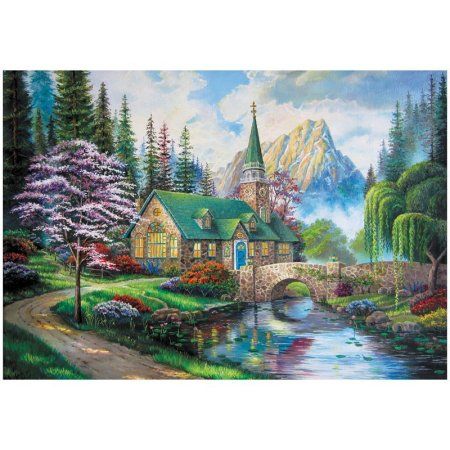 Пазл ТРИ СОВЫ 2000 "Поместье у горы" RE-ПК2000_48389