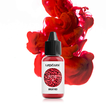 Чернила для петри Kamenskaya Ink 15 мл 10 Ярко-красный K-P15-10