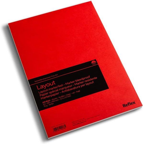 Блок для рисования REFLEX Studioline Marker 75 г/м2 A3 100 л, устойчива к протеканиям RX-VF5004289