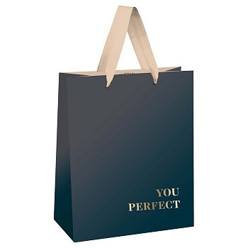 Пакет подарочный 18*23*10см MESHU "Duotone. Graphite gradient", отд. фольгой, матовая ламинация RE-MS_51869