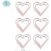 Скрепки фигурные 27 мм MESHU "Hearts" 6 шт пакет с европодвесом RE-MS_41587