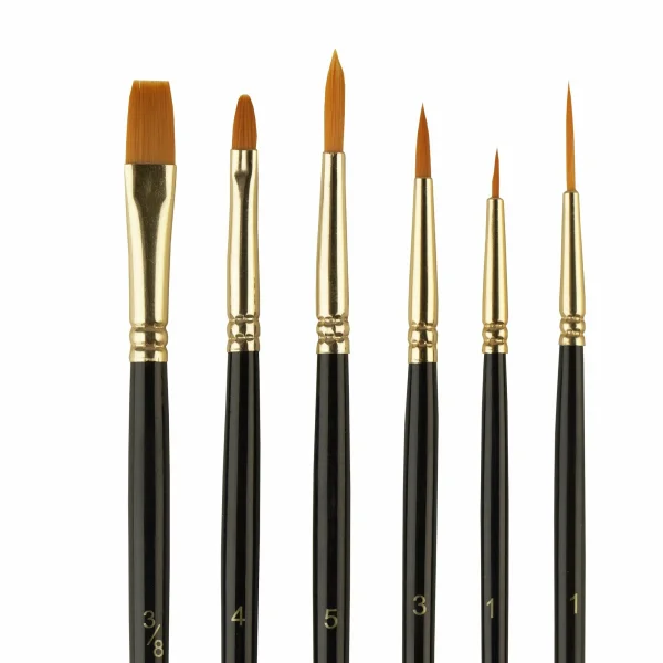 Набор кистей НЕВСКАЯ ПАЛИТРА синтетика 6 шт NP-B0281