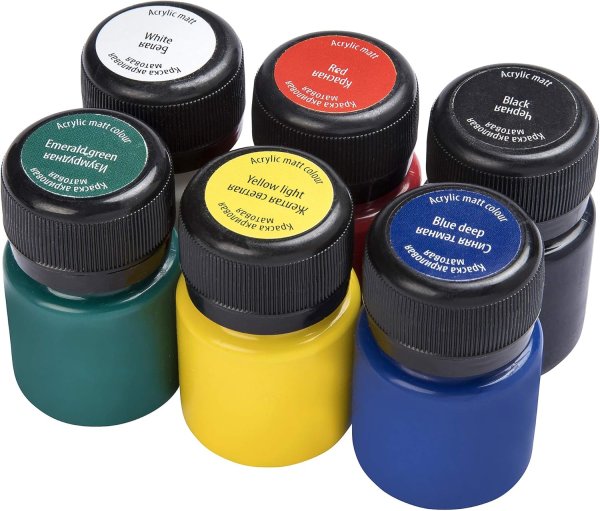 Набор акриловых красок DECOLA матовые 6 шт х 20 мл, картон NP-143411020