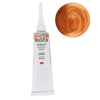 Контур акриловый универсальный DECOLA 18 мл, 963 Бронза NP-13603963