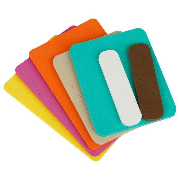 Набор для купания ТРИ СОВЫ "Аква Портрет Девочка" EVA, 6 плашек, 53 элемента RE-НК001